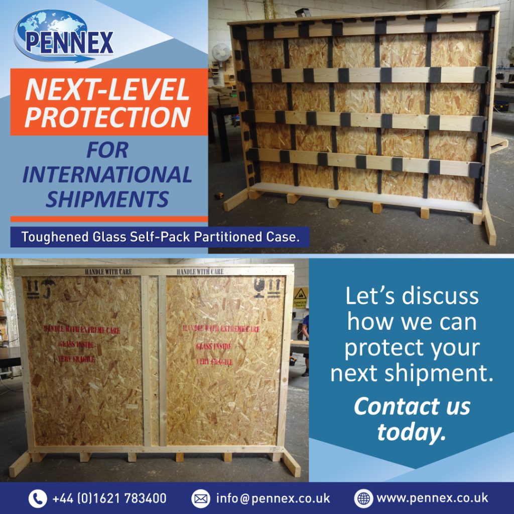 Toughened Glass Self-Pack Partitioned Case — Next-Level Protection for International Shipments